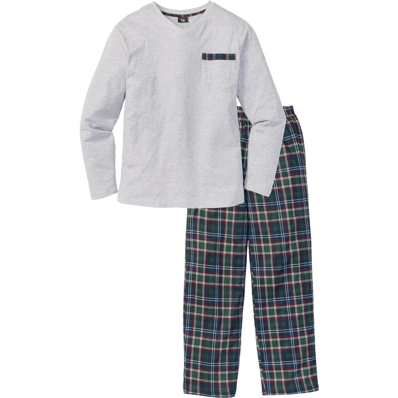 bpc bonprix collection Pyjama langarm weiß Herren bonprix