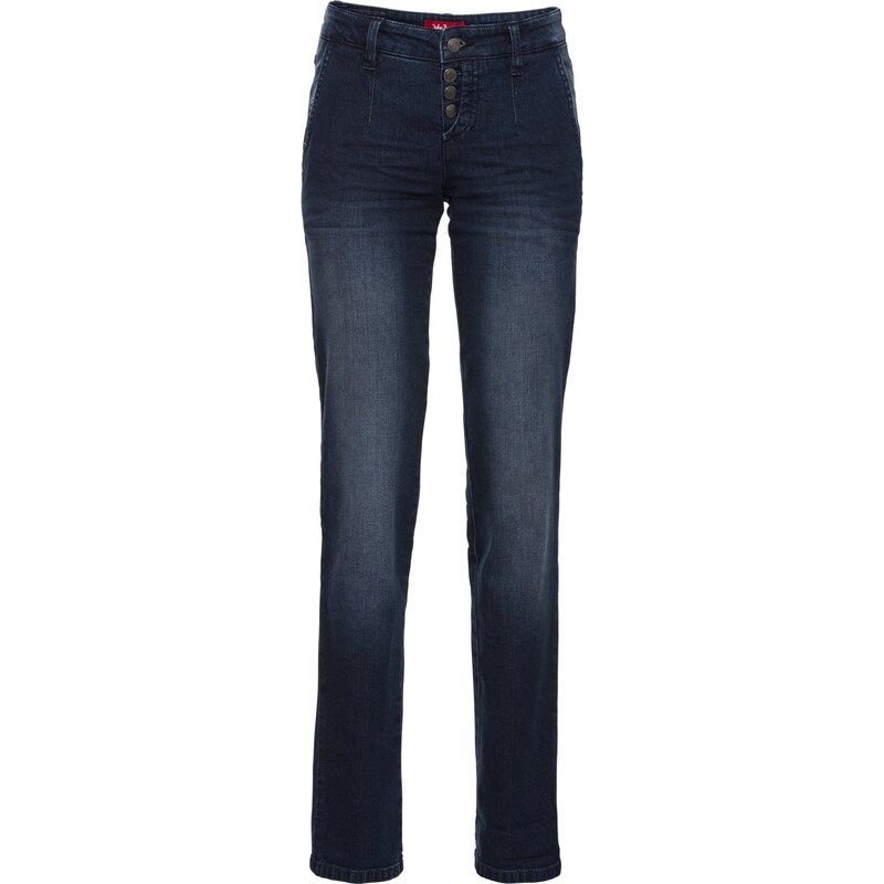 John Baner JEANSWEAR Stretch-Jeans im Chinostil in blau für Damen von bonprix