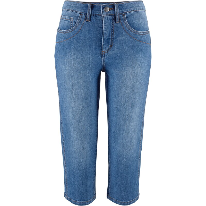 John Baner JEANSWEAR Stretch-Capri-Jeans in blau für Damen von bonprix