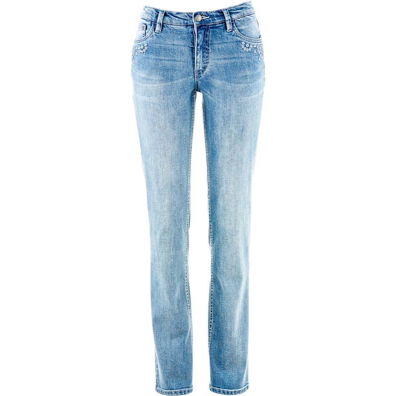 John Baner JEANSWEAR Stretch-Jeans Straight in blau für Damen von bonprix