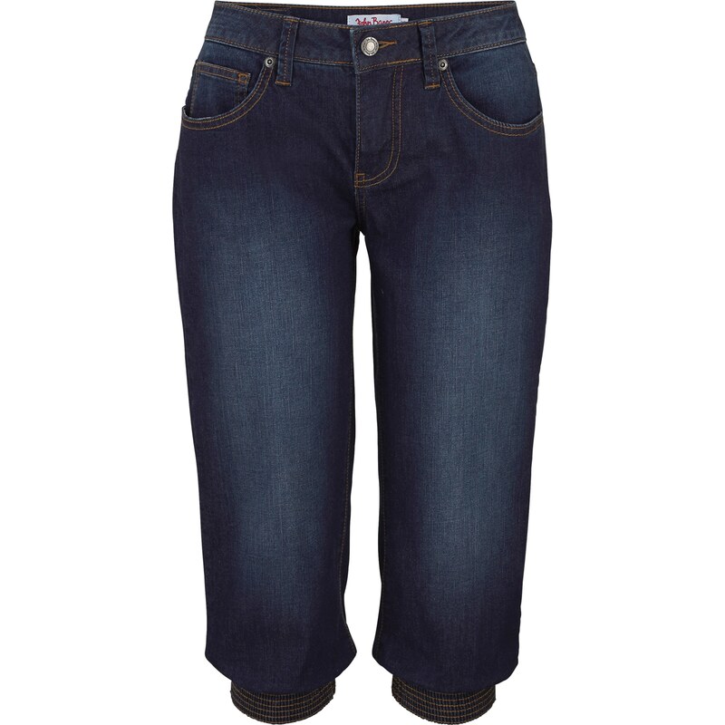 Stretch-Capri-Jeans blau Damen bonprix