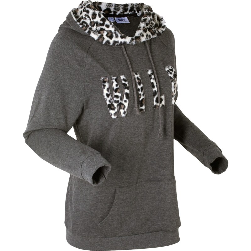 bpc bonprix collection Leichtes Sweatshirt langarm in grau für Damen von bonprix