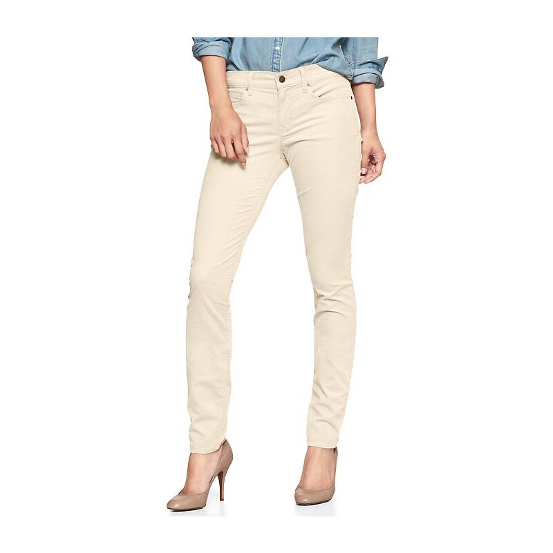 Gap 1969 Legging Cord Jeans - Ivory frost