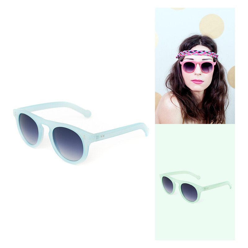 Lesara Sonnenbrille in Pastell-Farben - Grün