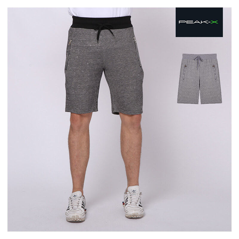 Peak-X Shorts im Feinstrick-Design - Dunkelgrau - XS