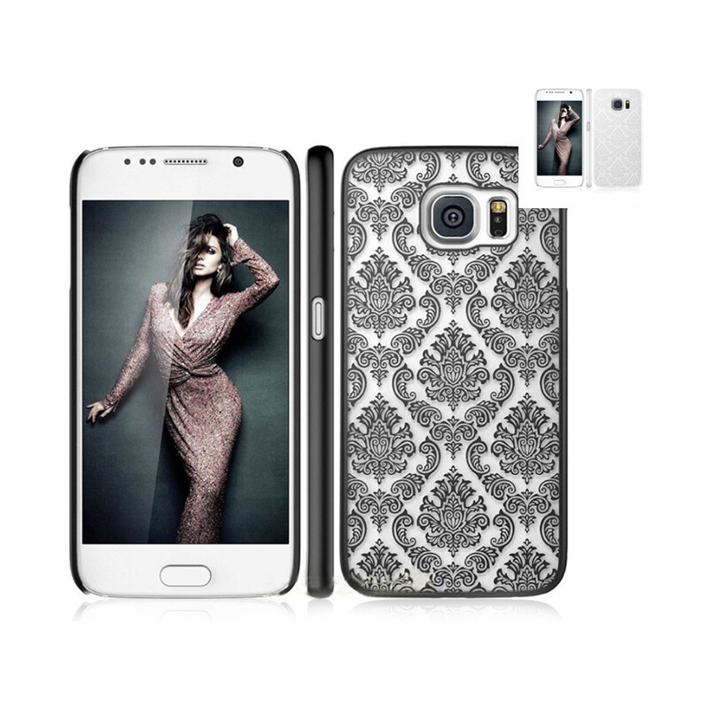 Lesara Hülle mit Ornamenten für Samsung Galaxy S5/S6 - Weiß - Samsung S6