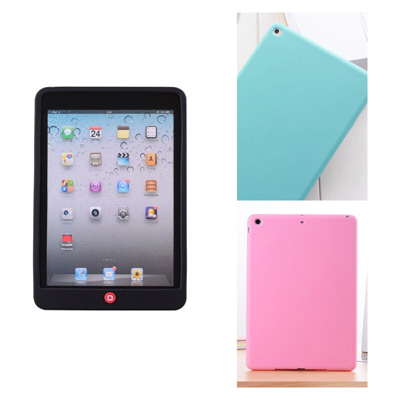 Lesara Unifarbene Silikon-Hülle für Apple iPad Air 1/2 - Pink