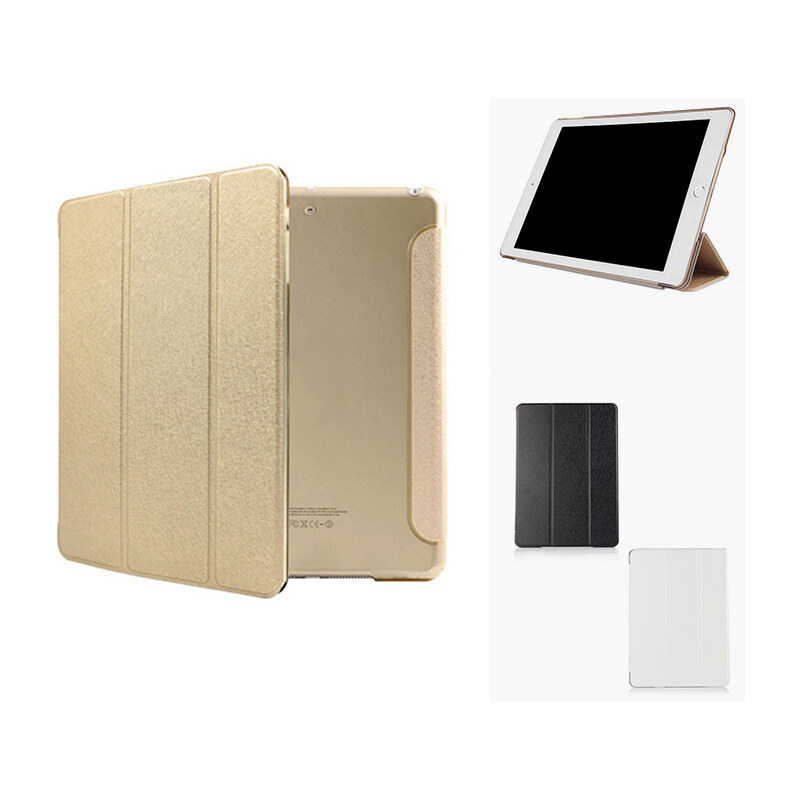Lesara Unifarbenes Flip-Case für Apple iPad - iPad mini 1-3 - Silber