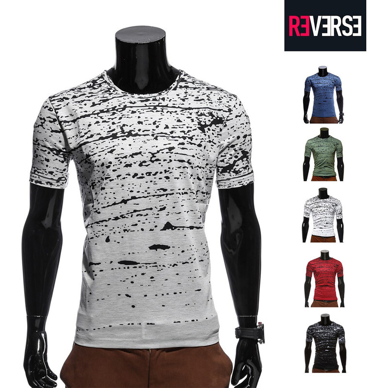 Re-Verse T-Shirt mit Allover-Farbklecks-Print - Khaki - S