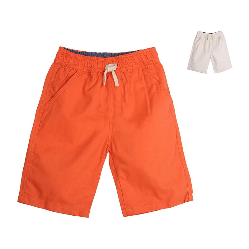 Lesara Kinder-Shorts mit Kordelzug - 98 - Orange