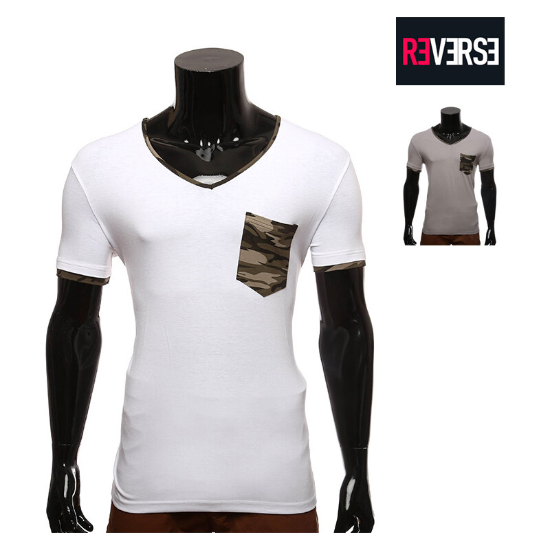 Re-Verse T-Shirt mit Camouflage-Details - Weiß - XL