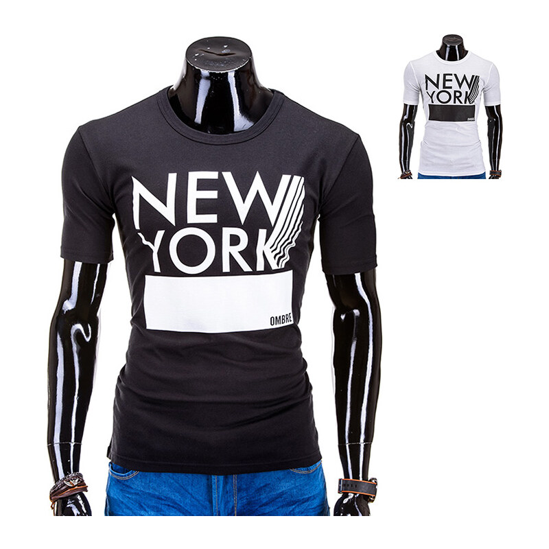 Ombre T-Shirt New York - Schwarz - XL