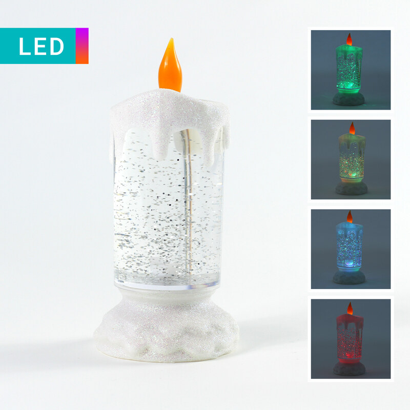 Lesara LED-Glitter-Kerze mit Farbwechsel