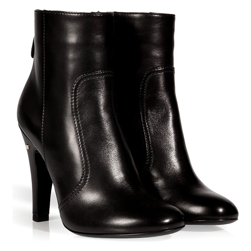 Laurence Dacade Stretch Leather Sao Ankle Boots in Black