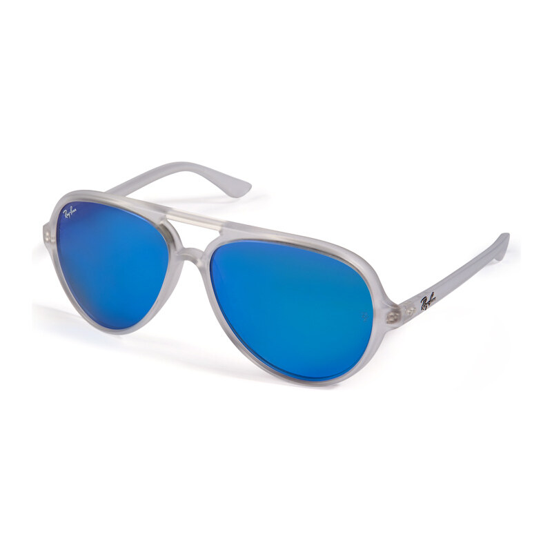 Ray-Ban Cats5000 Mirrored Sunglasses in Matte Transparent
