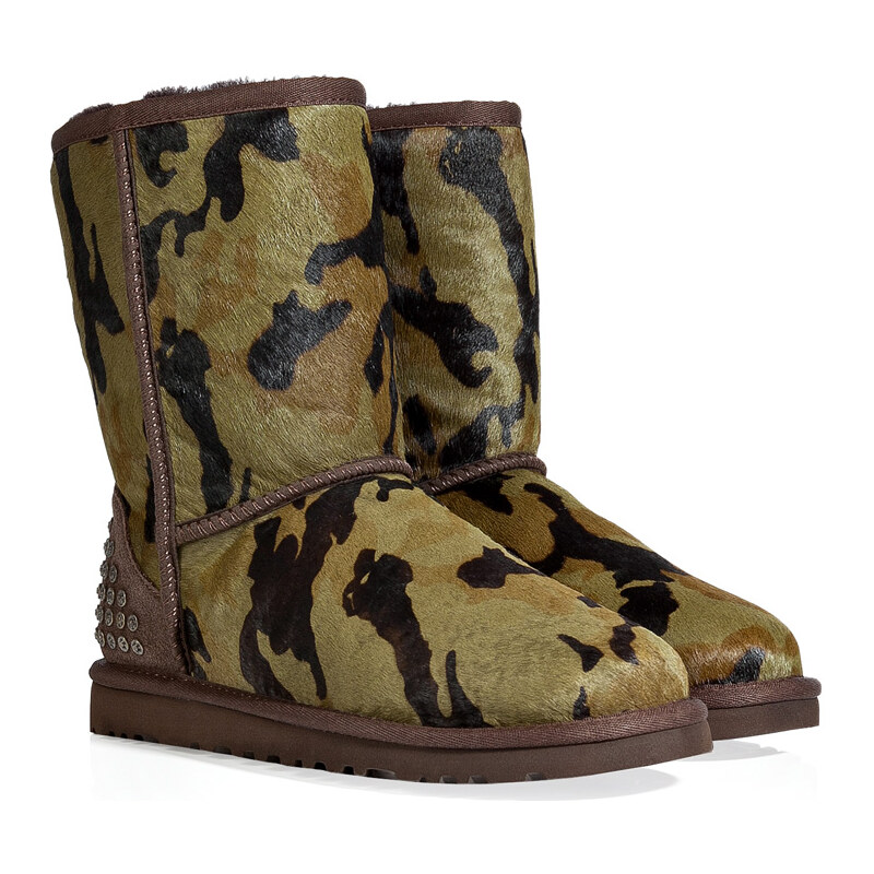 UGG Australia Leather Rowland Boots in Green