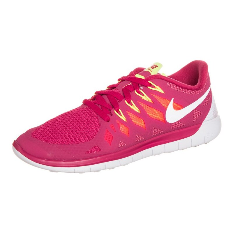 Nike Performance FREE 5.0 Laufschuhe Natural Running red/white/atomic mango