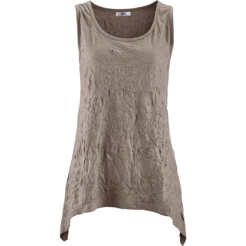 bpc bonprix collection Shirt-Top ohne Ärmel figurbetont in braun (Rundhals) für Damen von bonprix