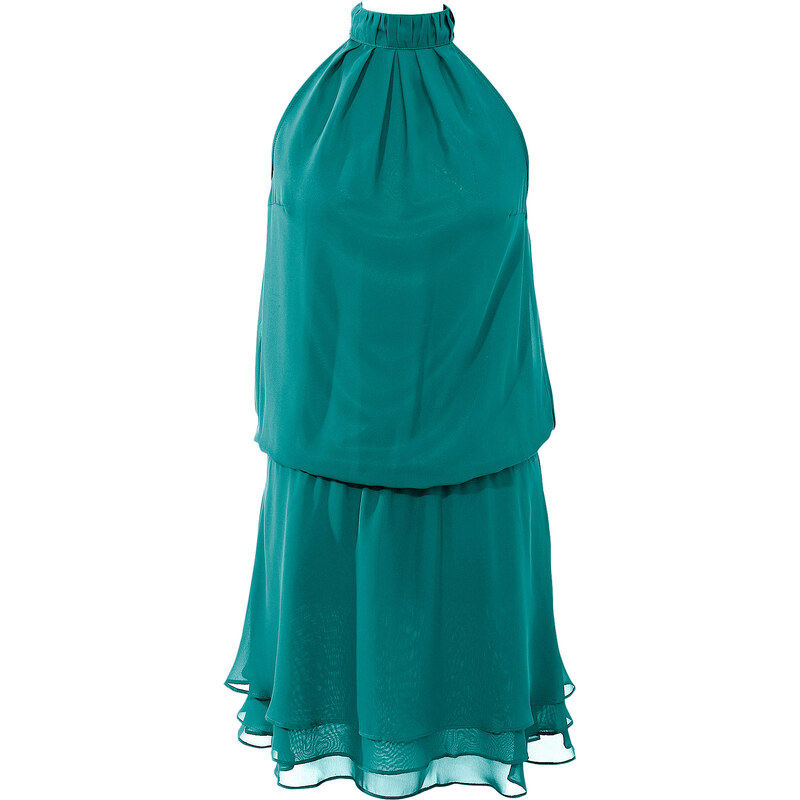 BODYFLIRT Kleid ohne Ärmel in grün von bonprix