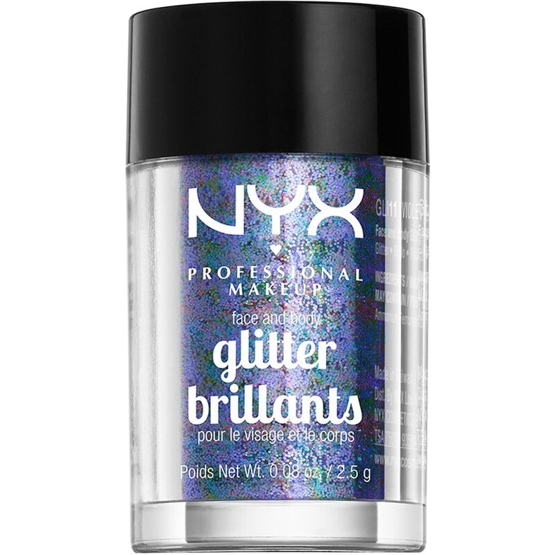 NYX Professional Makeup Violet Face & Body Glitter Lidschatten 2.5 g