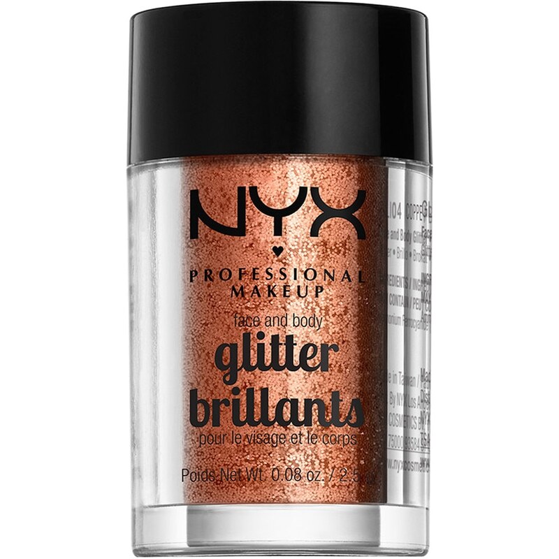 NYX Professional Makeup Copper Face & Body Glitter Lidschatten 2.5 g