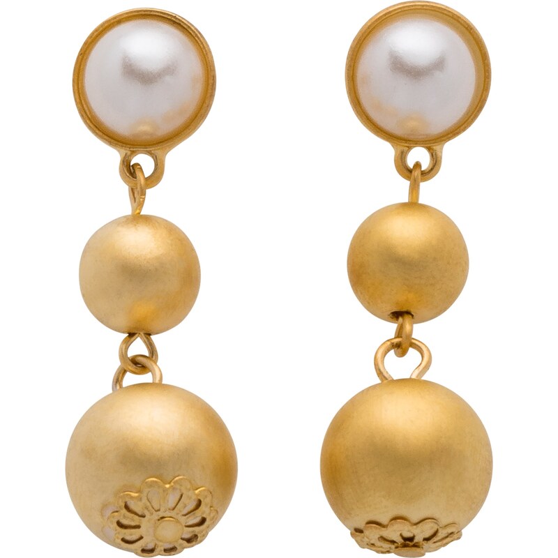 bpc bonprix collection Storno Ohrringe Perlen dreifach in gold für Damen von bonprix