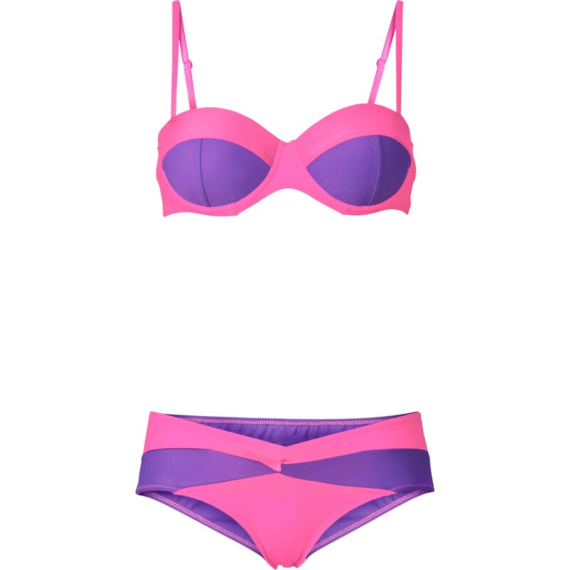 RAINBOW Bügel Bikini (2-tlg. Set) in pink für Damen von bonprix