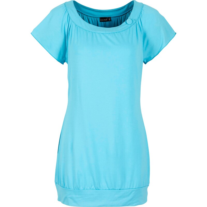 BODYFLIRT Shirt kurzer Arm in blau (Rundhals) für Damen von bonprix