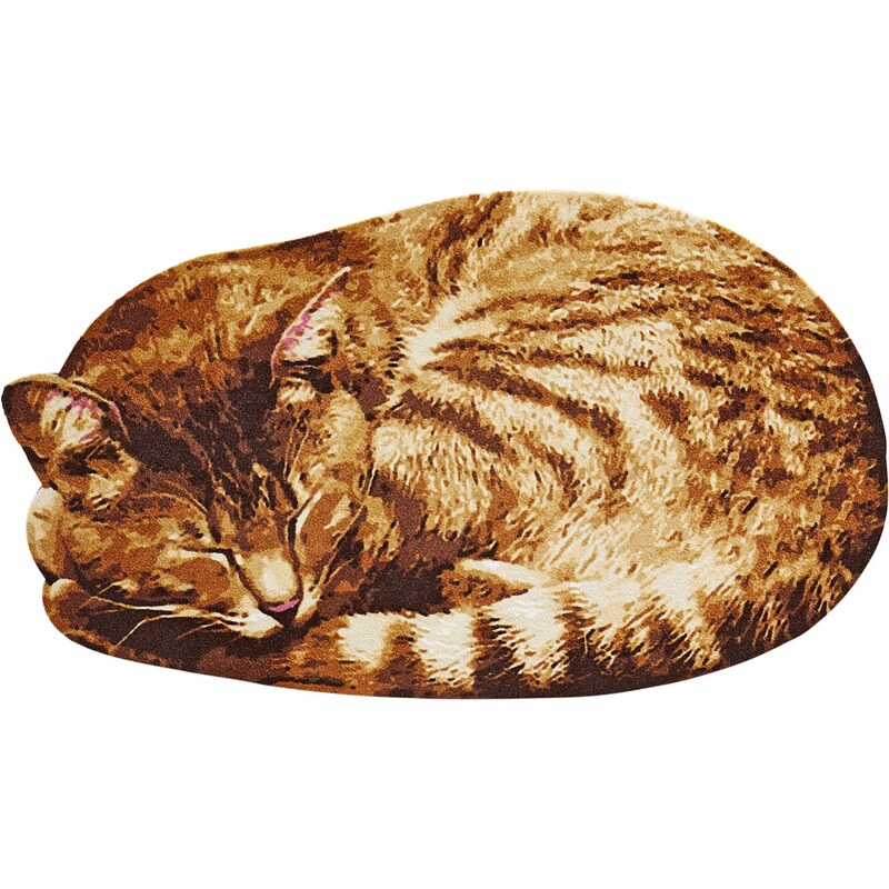 Fußmatte in Katzenform braun bonprix
