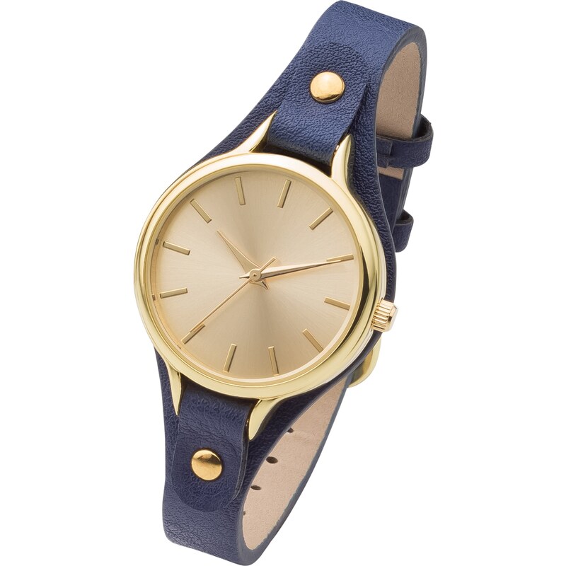 bpc bonprix collection Armbanduhr mit schmalem Armband in blau für Damen von bonprix