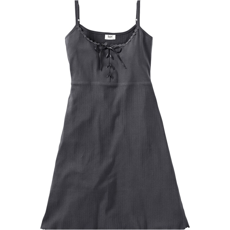 bpc bonprix collection Spaghetti Nachthemd ohne Ärmel in grau für Damen von bonprix