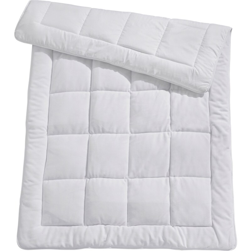Polar Fleece Bettdecke zum Wenden weiß bonprix