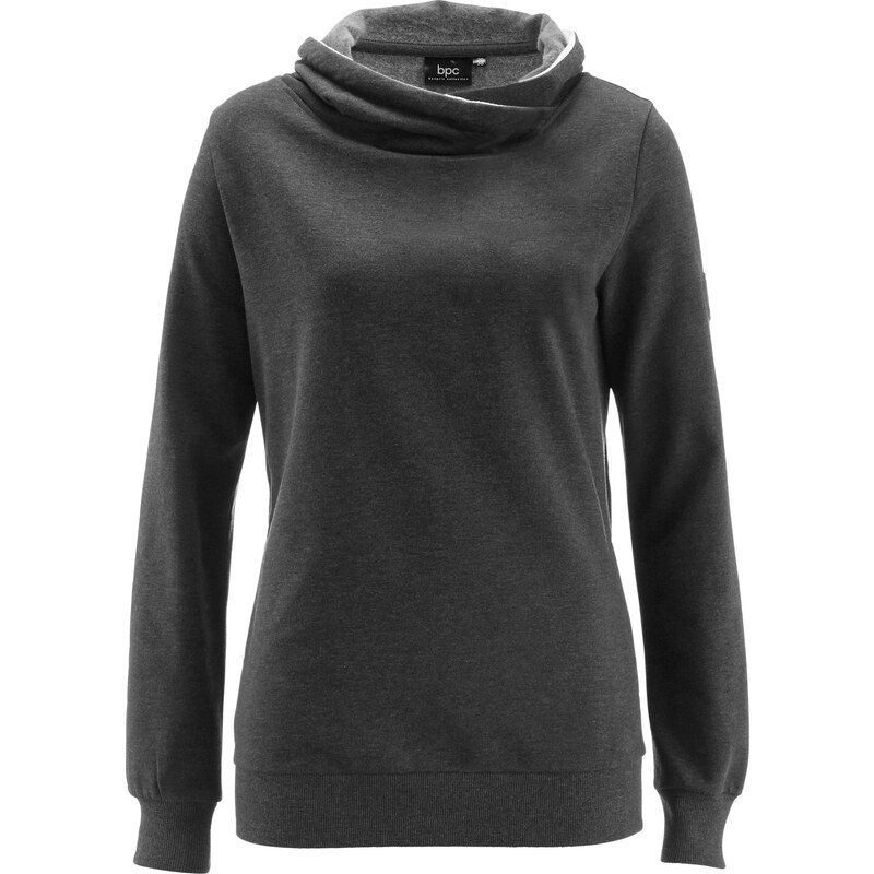 bpc bonprix collection Sweatshirt langarm in grau für Damen von bonprix