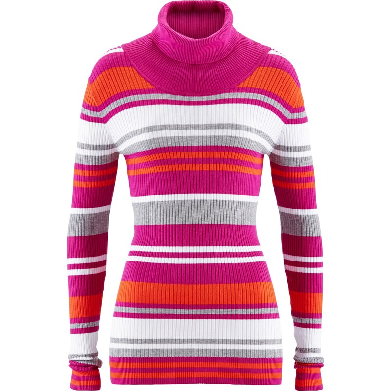 bpc bonprix collection Rollkragen-Pullover langarm in pink für Damen von bonprix