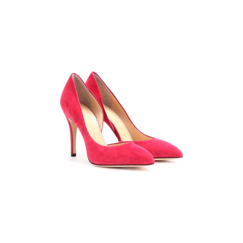 Charlotte Olympia The Lady Is A Vamp Suede Pumps