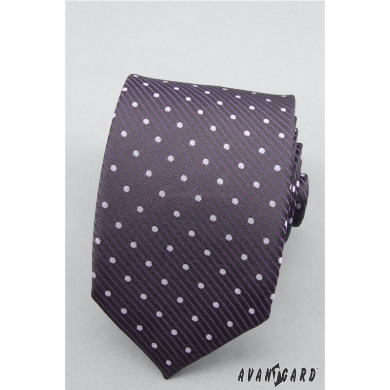 Avantgard Gepunktete violette Krawatte lila Tupfen