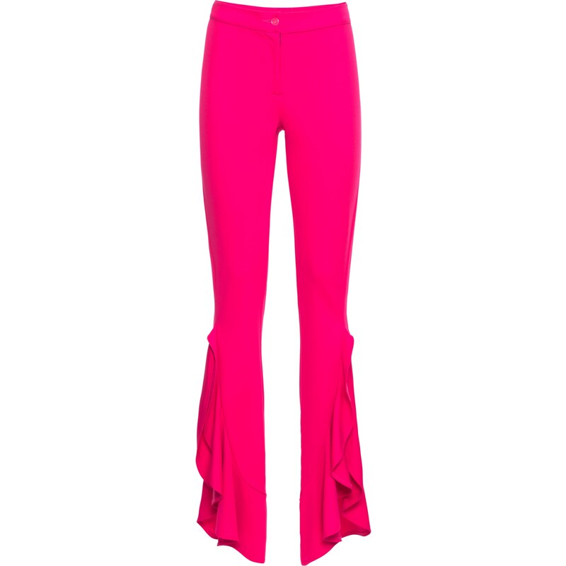 BODYFLIRT boutique Hose mit Volants in pink für Damen von bonprix