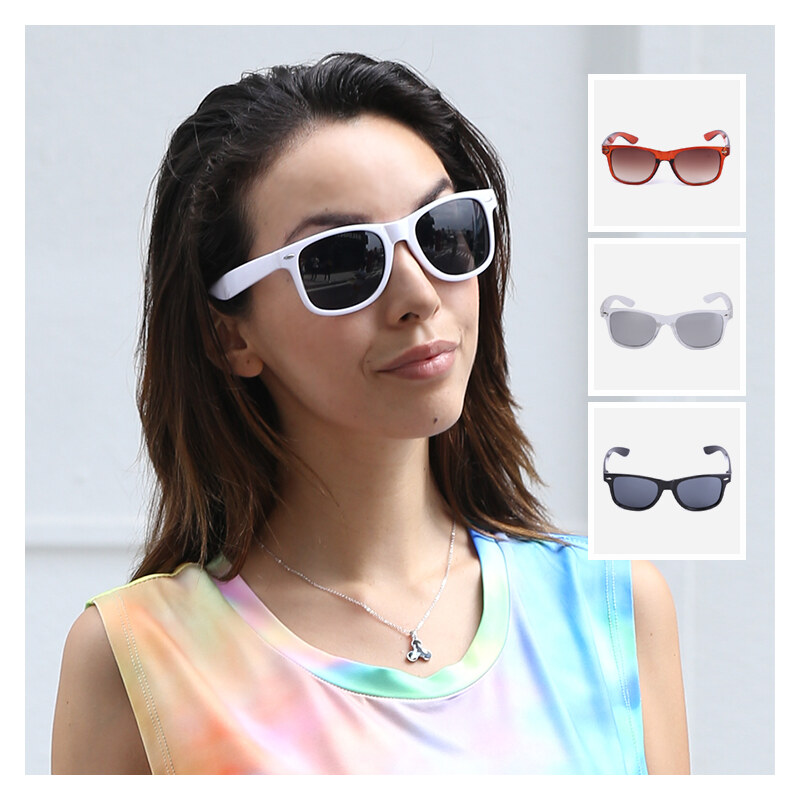 Lesara Sonnenbrille im Retro-Look - Weiß
