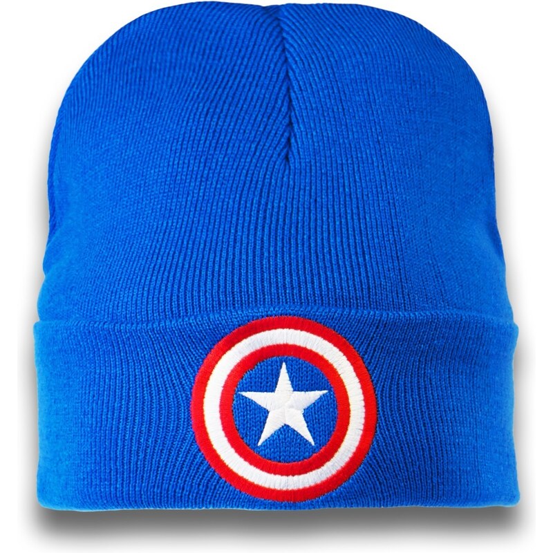 LOGOSHIRT Strickmütze Captain America Logo