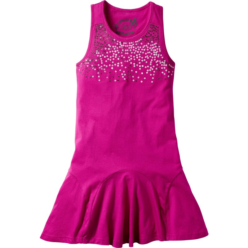 bpc bonprix collection Kleid mit Pailletten ohne Ärmel in pink von bonprix