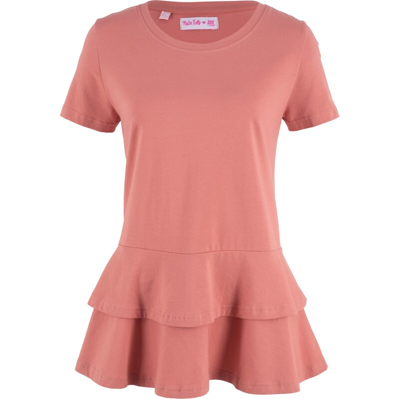 bpc bonprix collection Shirt mit Volants – designt von Maite Kelly halber Arm in rosa für Damen von bonprix