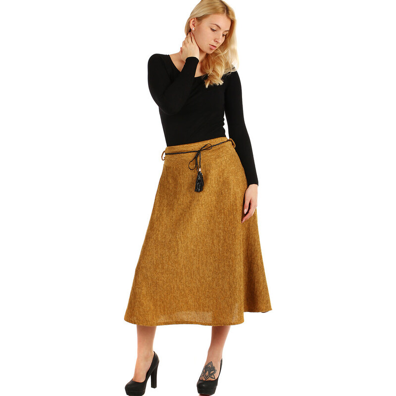 Glara Long women's knitted skirt pattern