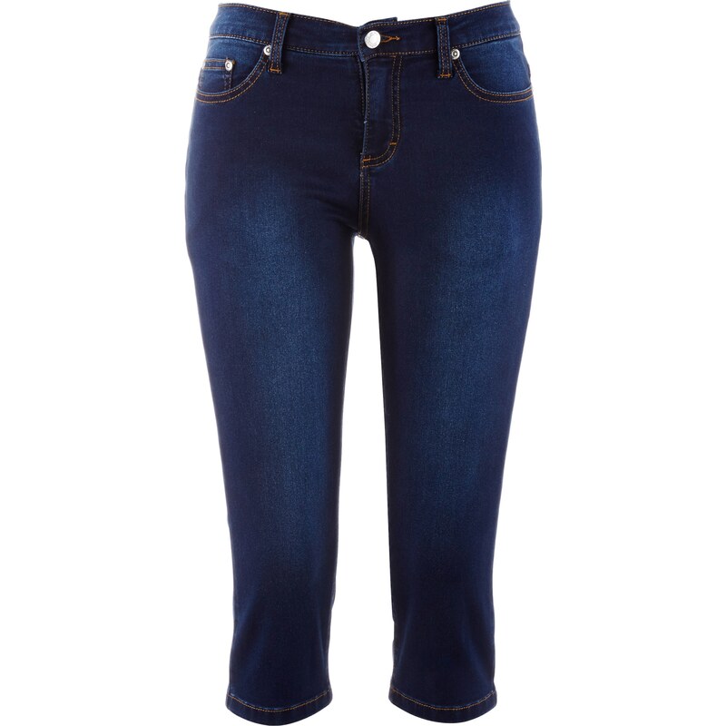 John Baner JEANSWEAR Powerstretch-Capri-Jeans in blau für Damen von bonprix