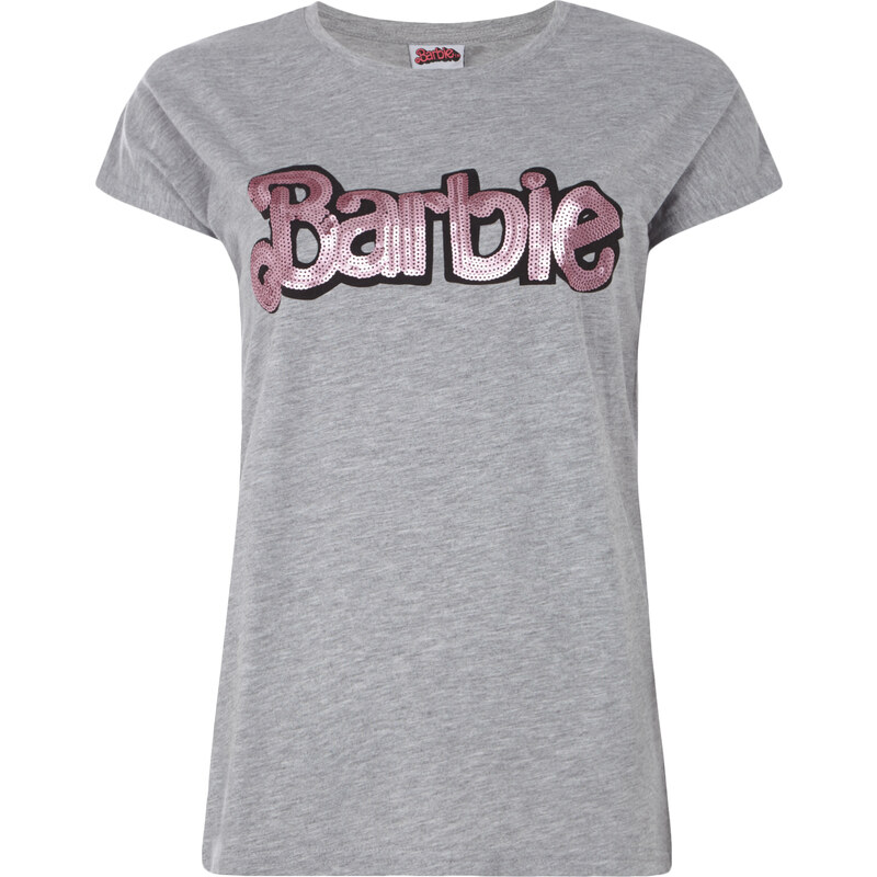 Takko Damen Shirt mit Barbie-Wording mit Pailletten 