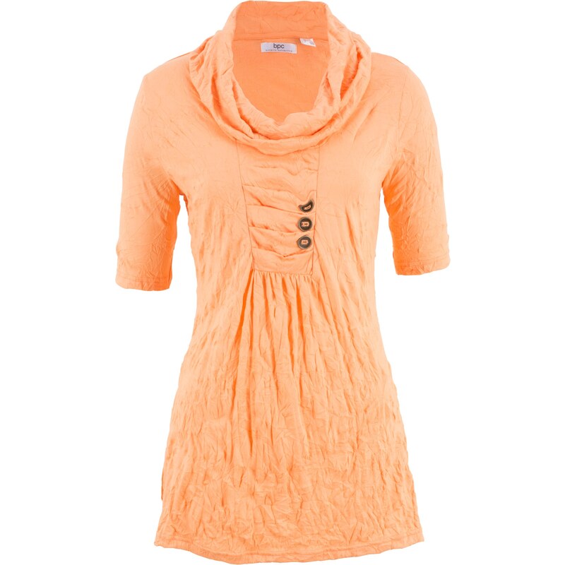 bpc bonprix collection Crinkle-Shirt-Tunika mit halblangen Ärmeln halber Arm in orange für Damen von bonprix
