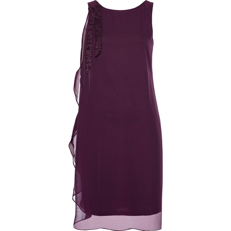 bpc selection premium Premium Kleid mit Zierschleife ohne Ärmel in lila von bonprix
