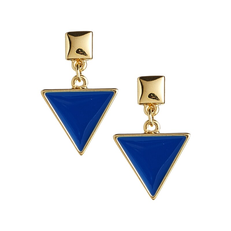 Nali – Dreieckige Ohrringe in Blau