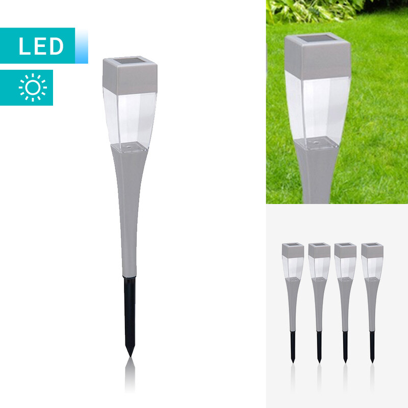 Lesara 4er-Set LED-Solarlampe