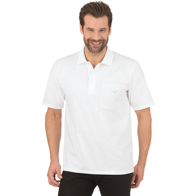 TRIGEMA TRIGEMA Poloshirt aus Single-Jersey weiß 4XL,5XL,L,M,XL,XXL,XXXL