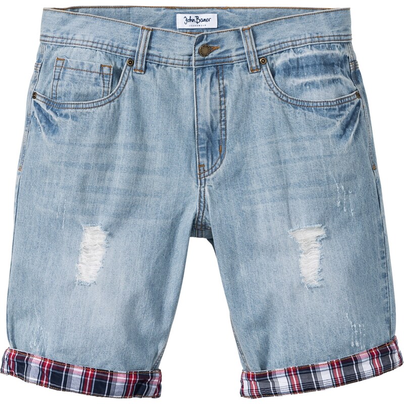 Loose Fit Jeans-Bermuda blau Herren bonprix